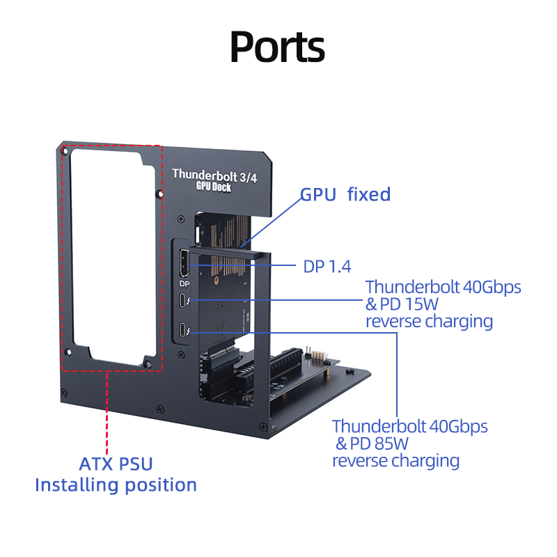 eGPU Thunderbolt 4/3 TB3/TB4 T - Gpu External Dock Egpu Thunderbolt 4 review and price