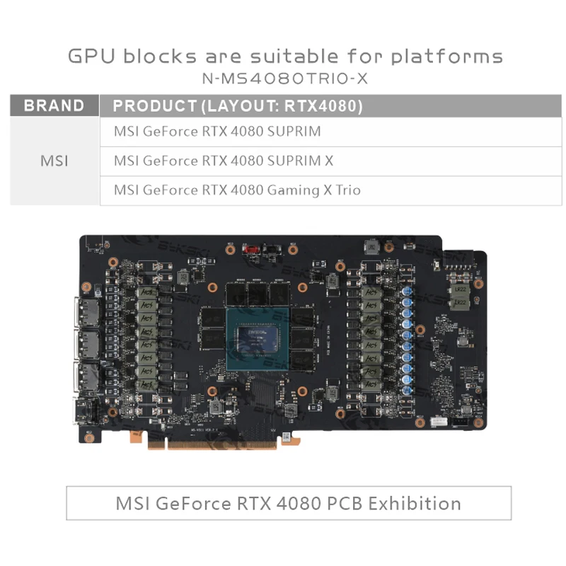 Bykski GPU Block for MSI RTX 4 - Rtx 4080 Water Cooling Block review and price
