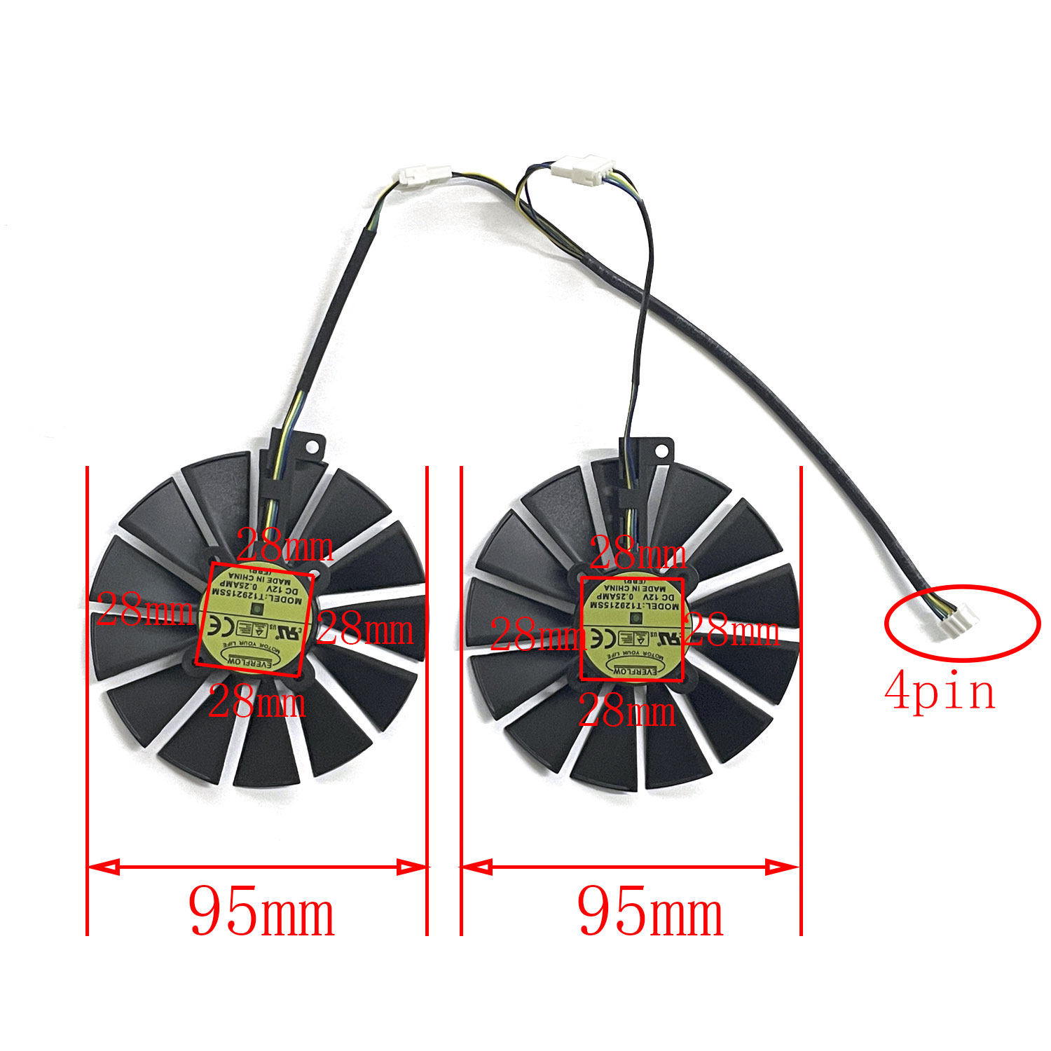 T129215SM 95mm Cooler Fan For  - Rtx 3090 24Gb Gddr6X review and price